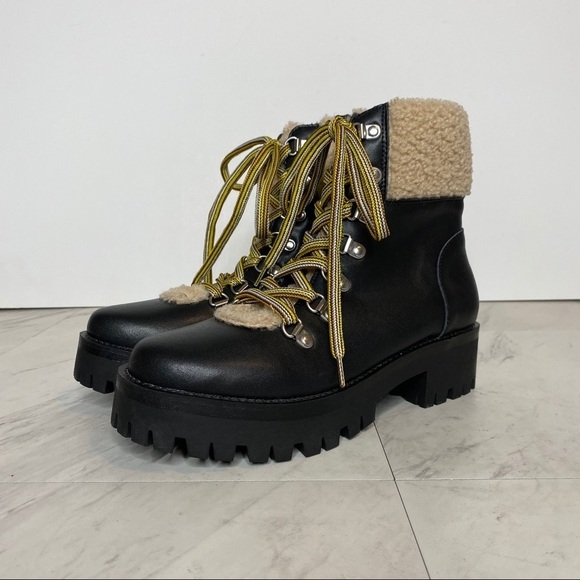 Steve Madden Lace Up Cuff Combat Boot 7.5M - Picture 12 of 12